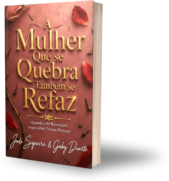 Capa do livro A Mulher que se Quebra Também se Refaz